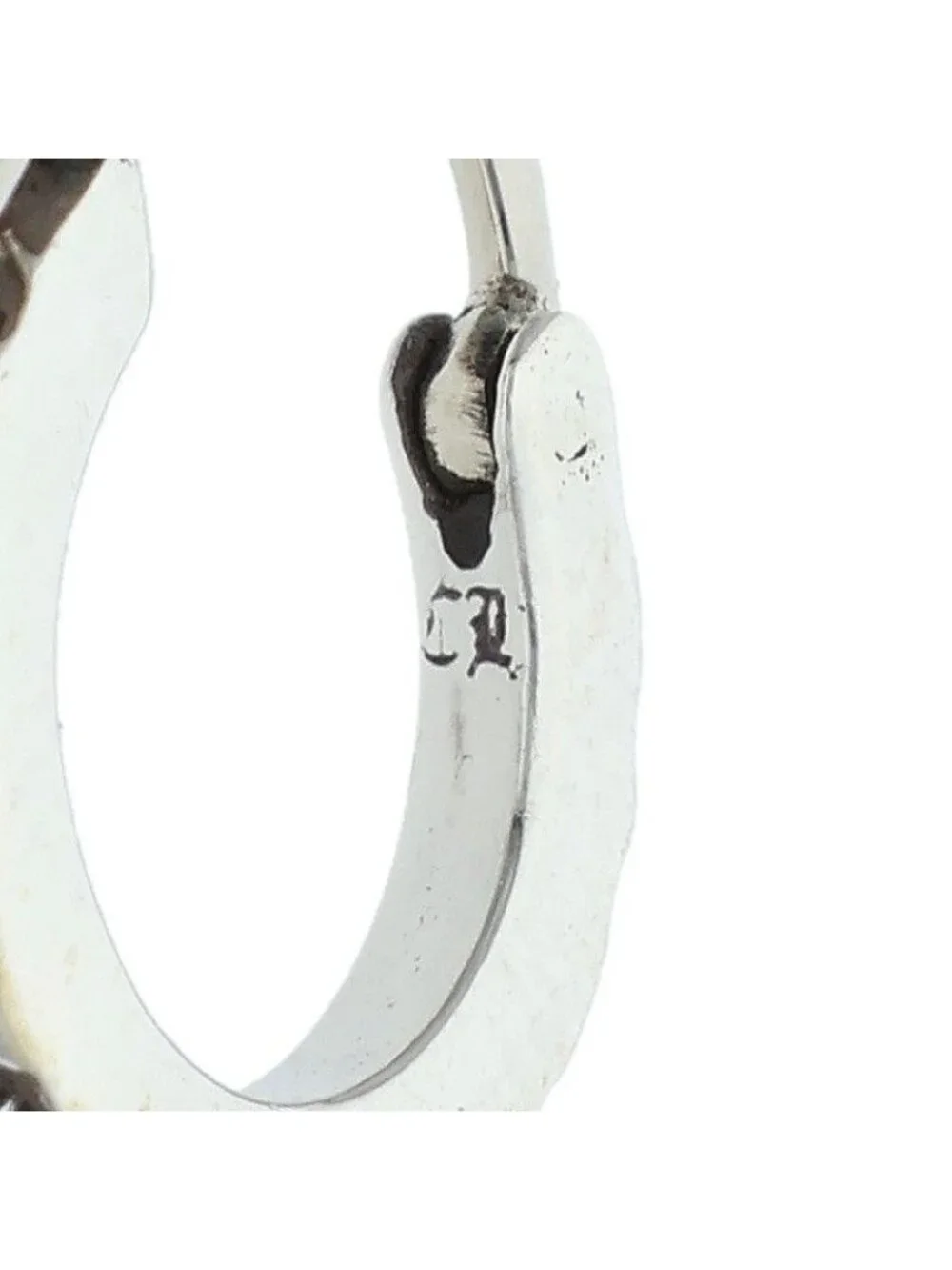 Chrome Hearts Hoop Tfp Tiny Silver Earrings